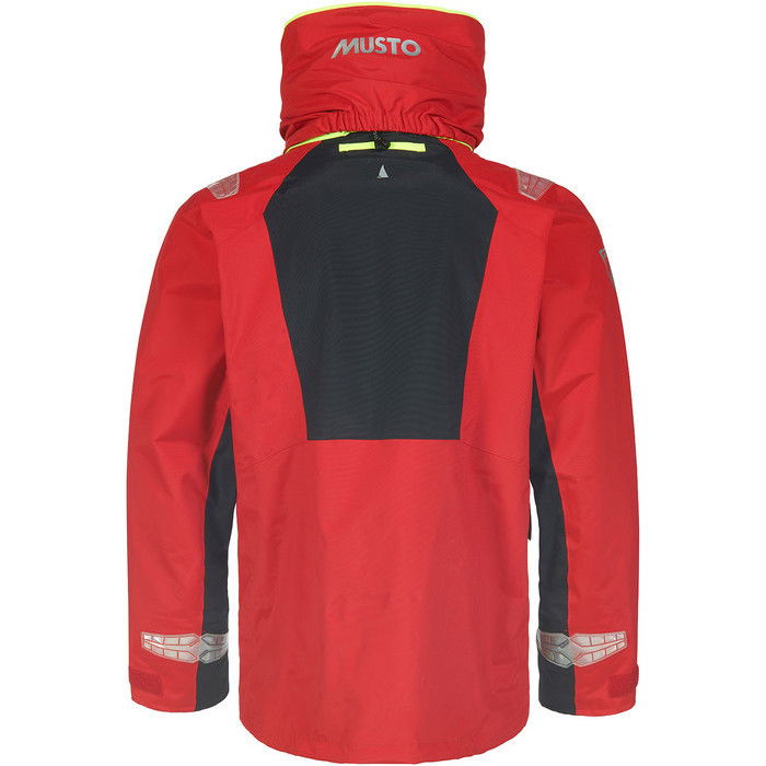 2024 Musto Mnner BR2 Offshore Jacket & Salopette Kombi-Set - Rot / Black